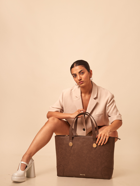 Antiquite Vegan Leather Tote