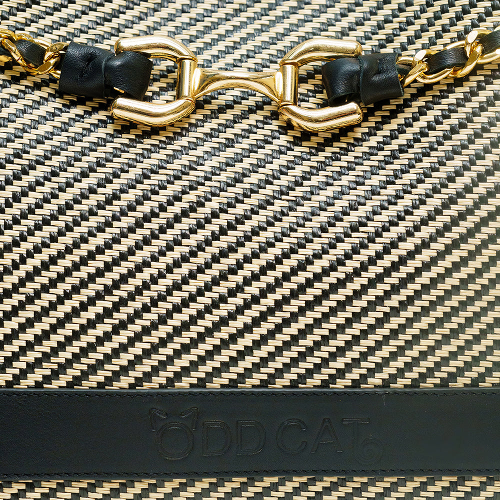 Uptown Raffia Tote Bag