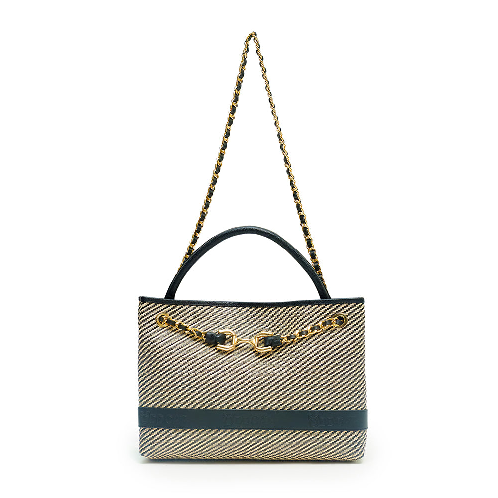 Uptown Raffia Tote Bag