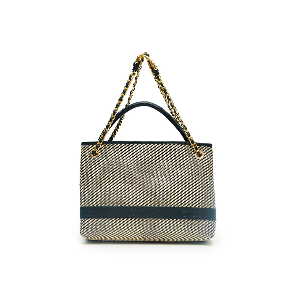 Uptown Raffia Tote Bag