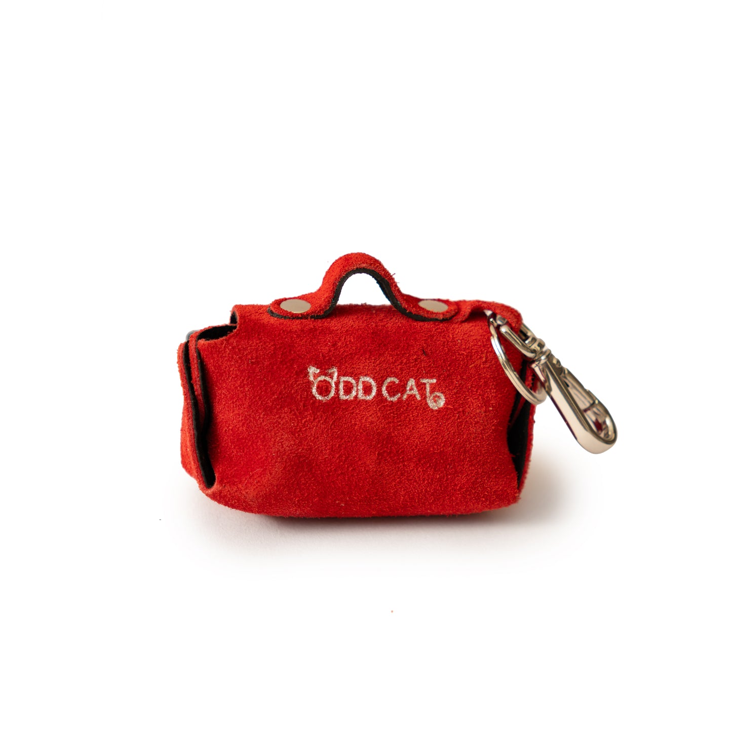 Red Suede Coin Purse