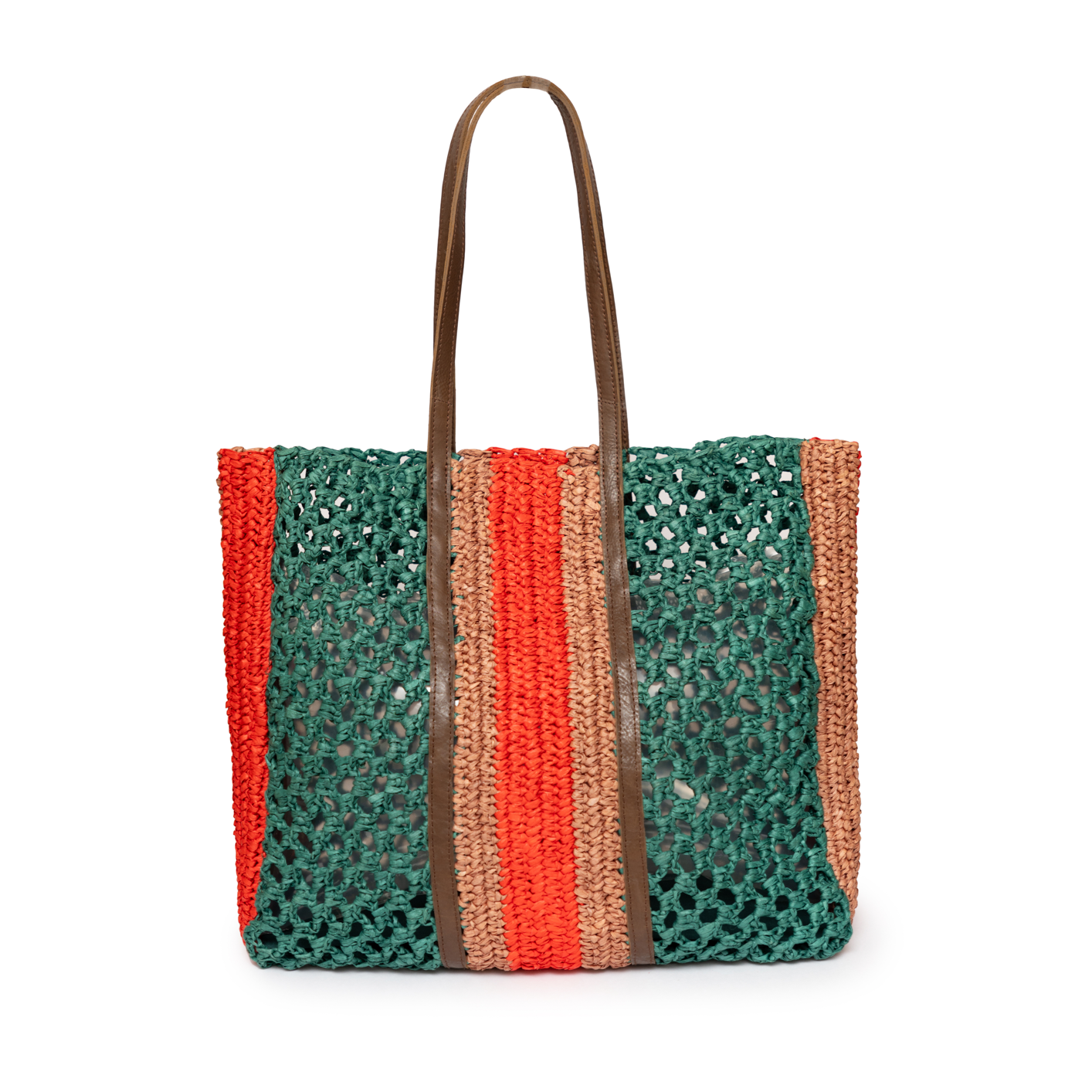 Raff-Off Natural Raffia Tote