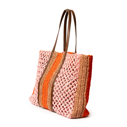 Barbie Raff Natural Raffia Tote