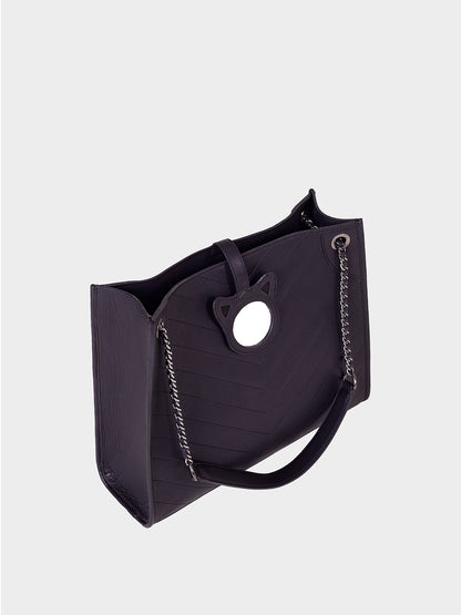 Magnet B Black Vegan Tote