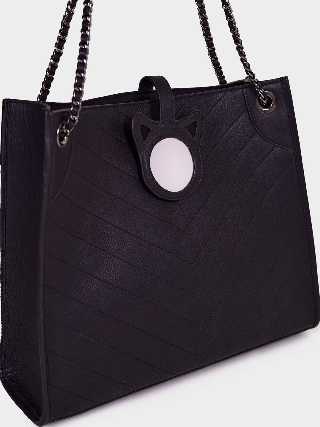 Magnet B Black Vegan Tote