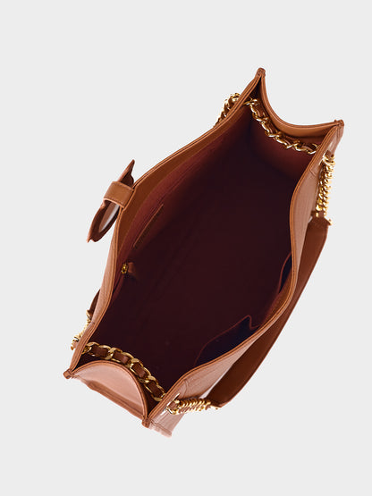 Magnet T Leather Tan Tote