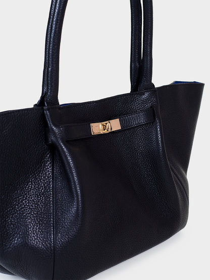 Sur Black Leather Tote