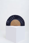 Black Frill Leather Oddbeat Clutch